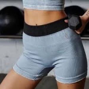 Free People Prajna Shorts Vintage Clear Skies